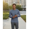 image:imageMens Mesh Long Sleeve Shirts UPF Sun Protection Dry Fit Casual Work Gym Tee5 Pack Set 4