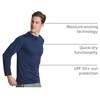 image:imageMens Mesh Long Sleeve Shirts UPF Sun Protection Dry Fit Casual Work Gym Tee5 Pack Set 5