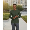 image:imageMens Mesh Long Sleeve Shirts UPF Sun Protection Dry Fit Casual Work Gym Tee5 Pack Set 6