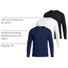 image:imageMens Mesh Long Sleeve Shirts UPF Sun Protection Dry Fit Casual Work Gym TeeSet 1