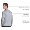 image:imageMens Mesh Long Sleeve Shirts UPF Sun Protection Dry Fit Casual Work Gym TeeSet 2