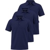 image:image3 Pack Boys Polo Shirts School Uniform Short Sleeve Collared Golf KidsSet 1