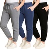 image:image3 Pack Girls Cotton Fleece Joggers Sweatpants Kids Teens Pants SweatsSet 1