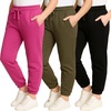image:image3 Pack Girls Cotton Fleece Joggers Sweatpants Kids Teens Pants SweatsSet 2