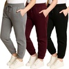 image:image3 Pack Girls Cotton Fleece Joggers Sweatpants Kids Teens Pants SweatsSet 3