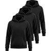 image:image3 Pack Girls Fleece Pullover Hoodies Sweatshirts Sweaters Kids Teens TopsSolid Black  Solid Black  Solid Black