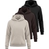 image:image3 Pack Girls Fleece Pullover Hoodies Sweatshirts Sweaters Kids Teens TopsSolid Black  Solid Choc Torte  Solid Moonbeam