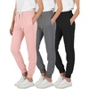 image:image3 Pack Girls Joggers Sweatpants Pants Athletic Yoga Pockets Kids TeenSet 8