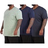 image:image3 Pack Mens Big amp Tall Dry Fit V Neck T Shirts Athletic Workout Gym TeesSet 10