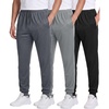 image:image3 Pack Mens Mesh Joggers Sweatpants Gym Athletic Workout Pockets TrackSet 8