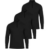 image:image3 Pack Mens Mesh Quarter Zip Pullover Shirts Long Sleeve Dry Fit Golf GymSet 10