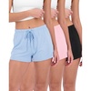 image:image3 Pack Womens Pajama Shorts Soft Sleep Lounge Pj Bottoms Comfy Cute SummerSet N
