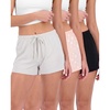 image:image3 Pack Womens Pajama Shorts Soft Sleep Lounge Pj Bottoms Comfy Cute SummerSet a