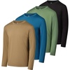 image:image4 Pack Boys Dry Fit Long Sleeve T Shirts Athletic Crew Neck Kids Teen TopsSet 11