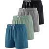 image:image4 Pack Girls Mesh Shorts Athletic Basketball Soccer Pockets Teens Kids GymSet 4