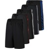 image:image5 Pack Mens Mesh Shorts 9 Long Athletic Running Workout Gym BasketballSet H