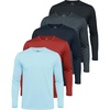 image:imageMens Mesh Long Sleeve Shirts UPF Sun Protection Dry Fit Casual Work Gym Tee5 Pack Set 7