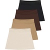 image:imageReal Essentials 4 Pack Girls Active Athletic Skort  Tennis Golf Skirt for Kids with Shorts Lining 416Set 6
