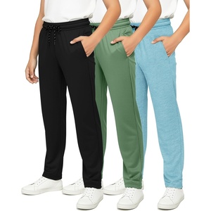 image:image3 Pack Boys Mesh Open Bottom Sweatpants Athletic Track Pants Teens KidsSet 10