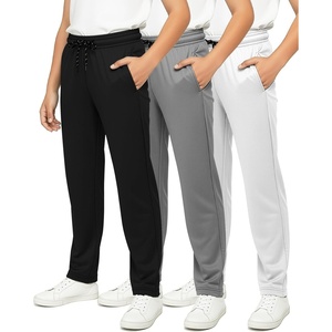 image:image3 Pack Boys Mesh Open Bottom Sweatpants Athletic Track Pants Teens KidsSet 11