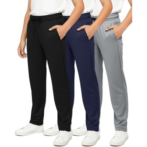 image:image3 Pack Boys Mesh Open Bottom Sweatpants Athletic Track Pants Teens KidsSet 12