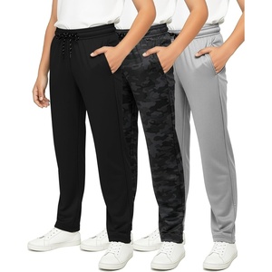 image:image3 Pack Boys Mesh Open Bottom Sweatpants Athletic Track Pants Teens KidsSet 2