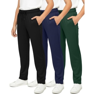 image:image3 Pack Boys Mesh Open Bottom Sweatpants Athletic Track Pants Teens KidsSet 3