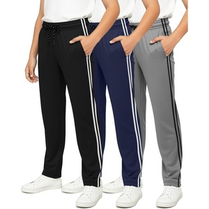 image:image3 Pack Boys Mesh Open Bottom Sweatpants Athletic Track Pants Teens KidsSet 5