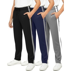 image:image3 Pack Boys Mesh Open Bottom Sweatpants Athletic Track Pants Teens KidsSet 7