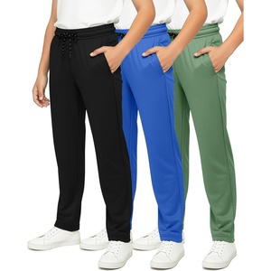 image:image3 Pack Boys Mesh Open Bottom Sweatpants Athletic Track Pants Teens KidsSet 8