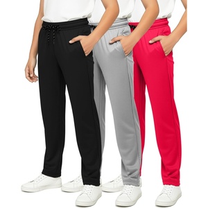 image:image3 Pack Boys Mesh Open Bottom Sweatpants Athletic Track Pants Teens KidsSet 9