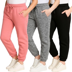 image:image3 Pack Girls Cotton Fleece Joggers Sweatpants Kids Teens Pants SweatsSet 5