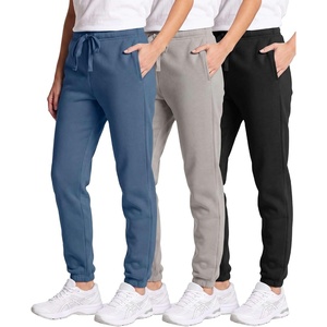 image:image3 Pack Girls Cotton Fleece Joggers Sweatpants Kids Teens Pants SweatsSolid Black  Solid Dove  Solid Copen Blue
