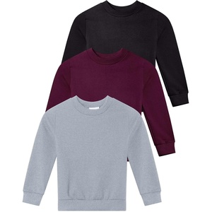 image:image3 Pack Girls Fleece Crewneck Sweatshirts Sweaters Kids Teens Pullover TopsSet 4