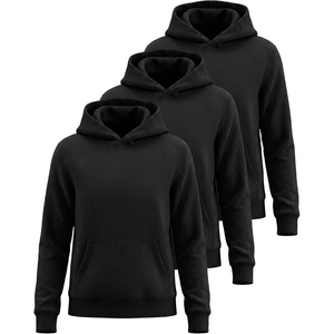 image:image3 Pack Girls Fleece Pullover Hoodies Sweatshirts Sweaters Kids Teens TopsSolid Black  Solid Black  Solid Black