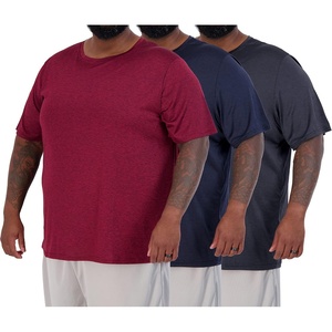 image:image3 Pack Mens Big and Tall Dry Fit T Shirts Workout Gym Athletic Crew TeeShort Sleeve  Set 1