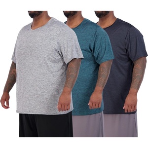 image:image3 Pack Mens Big and Tall Dry Fit T Shirts Workout Gym Athletic Crew TeeShort Sleeve  Set 9