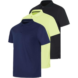 image:image3 Pack Mens Dry Fit Pocket Polo Shirts Short Sleeve Athletic Golf CollaredSet 2