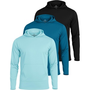 image:image3 Pack Mens Mesh Hoodies Pullover Athletic Gym Workout Fishing SweatshirtSet 3