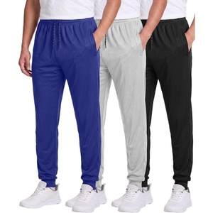 image:image3 Pack Mens Mesh Joggers Sweatpants Gym Athletic Workout Pockets TrackSet 4