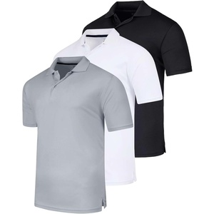 image:image3 Pack Mens Short Sleeve Golf Polo Collared Athletic Tennis Shirt CasualSet P