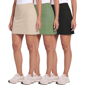image:image3 Pack Womens 16 Skorts Skirts with Built in Shorts Pockets High WaistedSet 2