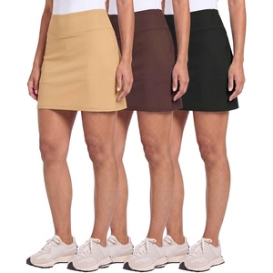 image:image3 Pack Womens 16 Skorts Skirts with Built in Shorts Pockets High WaistedSet 6