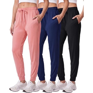image:image3 Pack Womens Dry Fit Joggers Sweatpants Athletic Casual Lounge PocketsSet 1