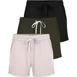 image:image3 Pack Womens Lounge Shorts Athletic Running Workout Gym Hiking PocketsSet 6