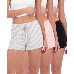 image:image3 Pack Womens Pajama Shorts Soft Sleep Lounge Pj Bottoms Comfy Cute SummerSet a