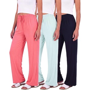 image:image3 Pack Womens Palazzo Pants Wide Leg Adaptive Pajama Bottoms Lounge CasualSet 8