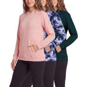 image:image3 Pack Womens Pullover Hoodies Lightweight Dry Fit Workout Tops AthleticSet 1