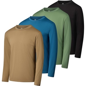 image:image4 Pack Boys Dry Fit Long Sleeve T Shirts Athletic Crew Neck Kids Teen TopsSet 11