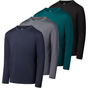 image:image4 Pack Boys Dry Fit Long Sleeve T Shirts Athletic Crew Neck Kids Teen TopsSet 12